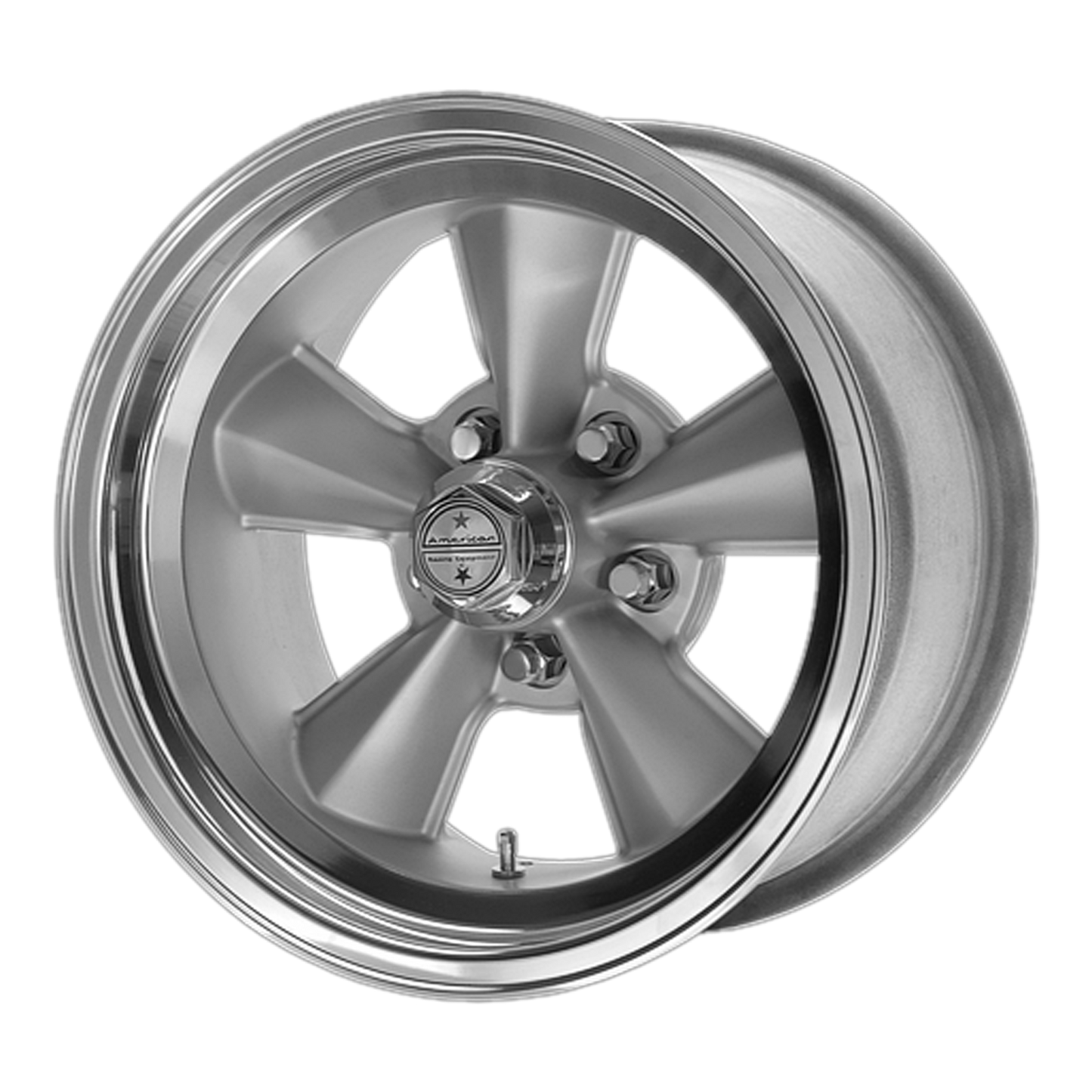 17x8 American Racing VNT70R Gunmetal W/ Polished Lip Wheel 5x4.5 (0mm)
