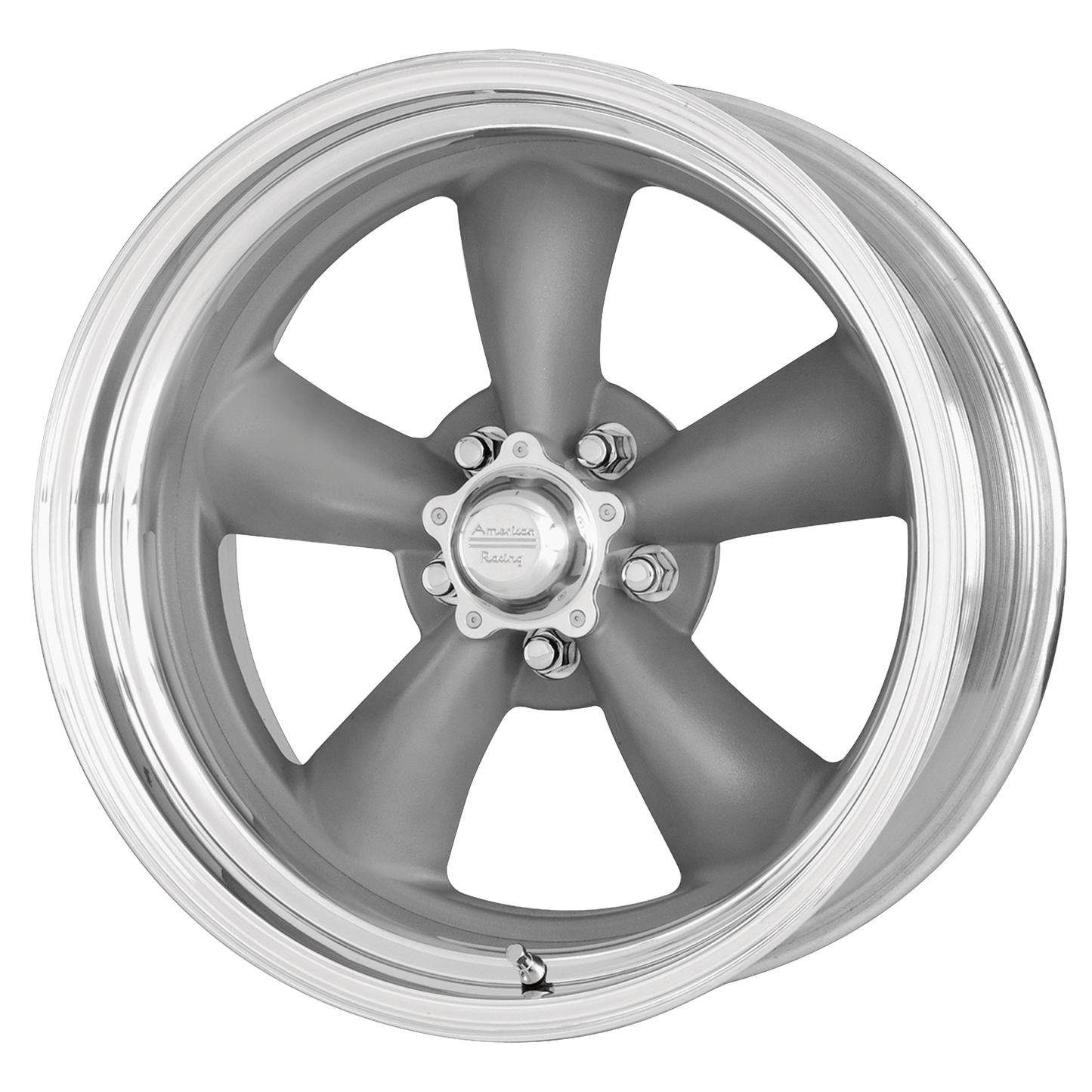17x9.5 American Racing VN215 Torq Thrust II Mag Gray Wheel 5x4.5 (28mm)