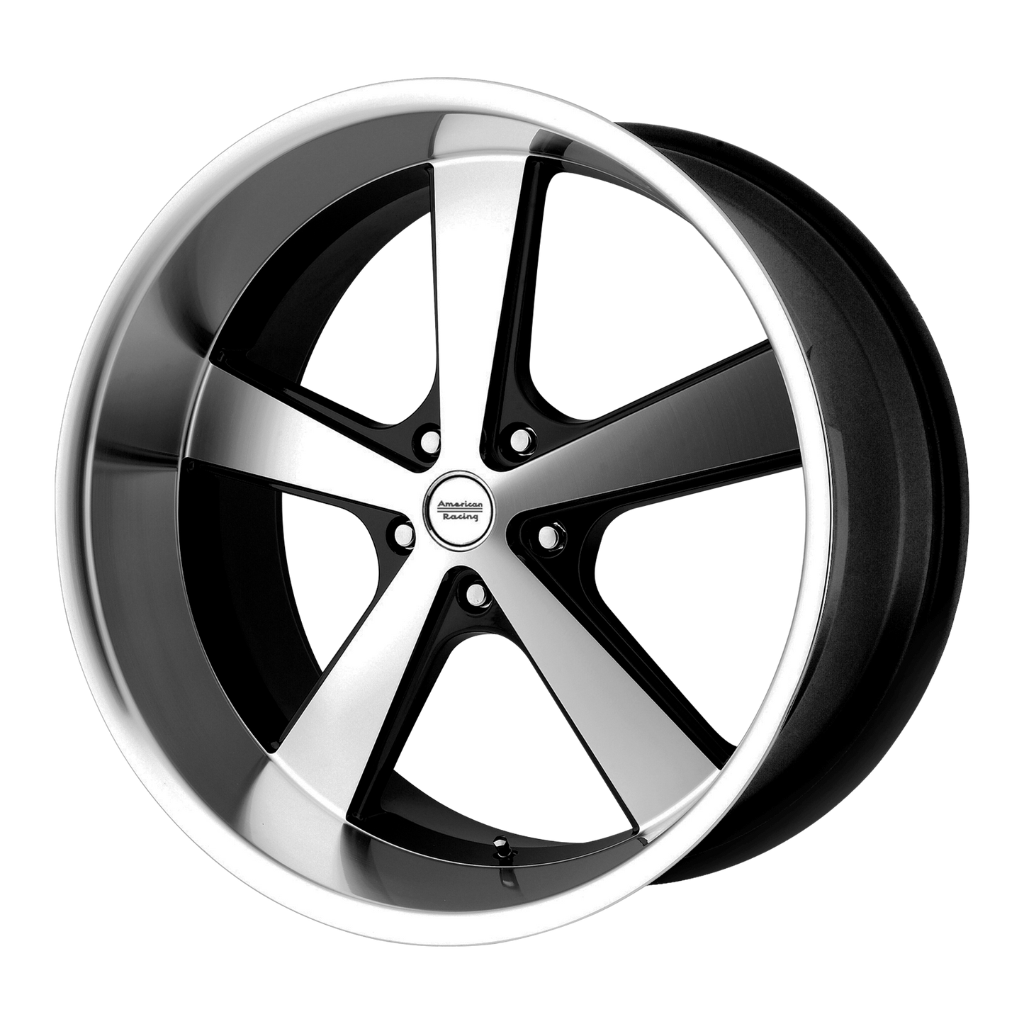 18x9 American Racing VN701 Black Machined Wheel 5x4.5 (45mm)