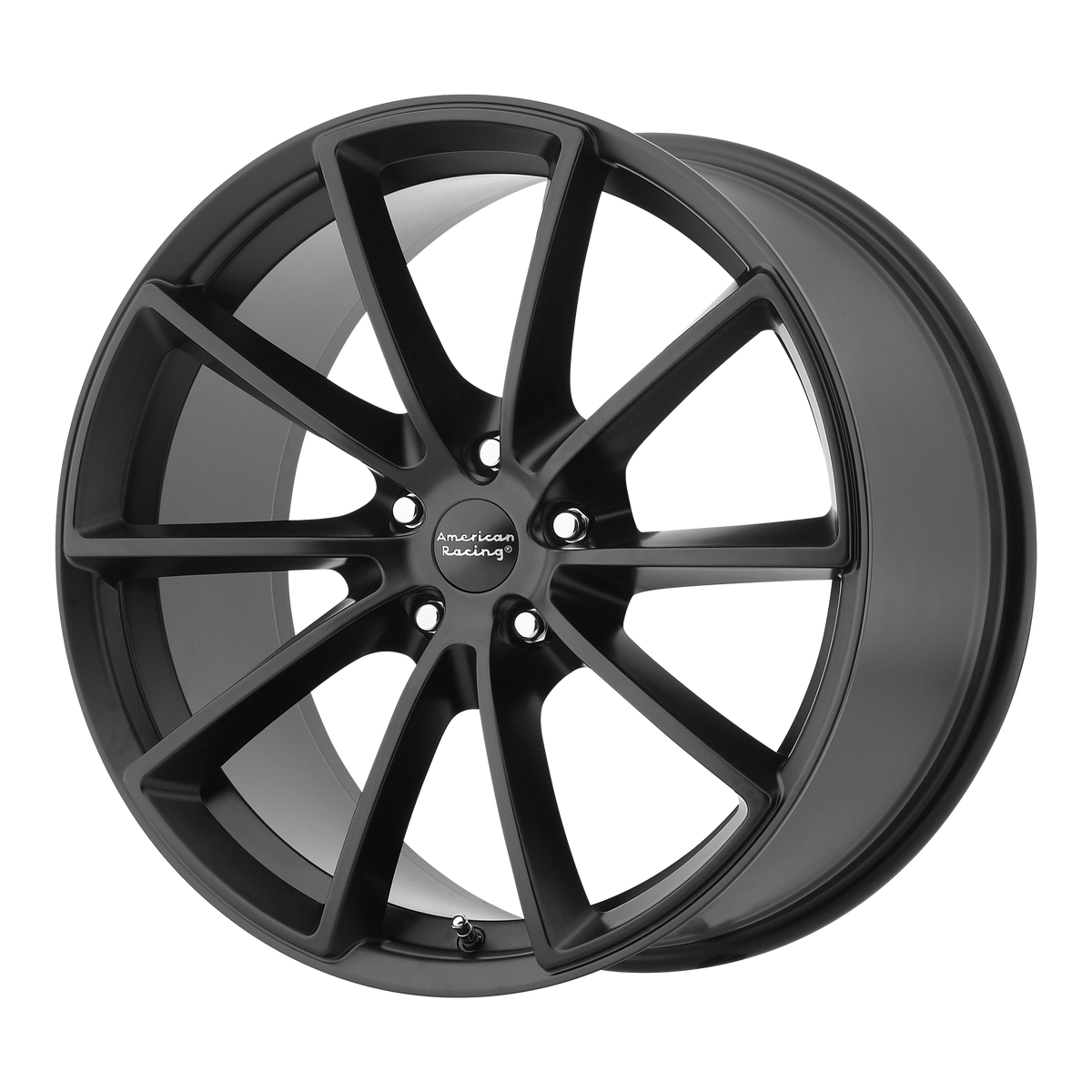 20x9 American Racing VN806 FAST BACK Satin Black Wheel 5x4.5 (40mm)