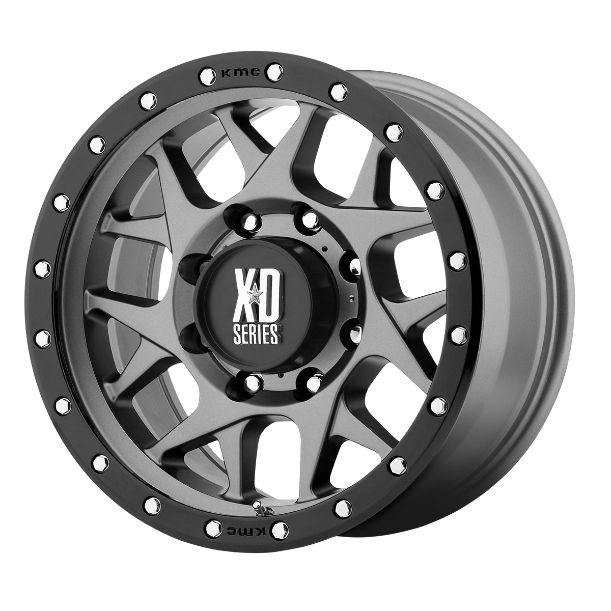20x9 XD XD127 BULLY Matte Gray Black Ring Wheel 5x5.5 (0mm)