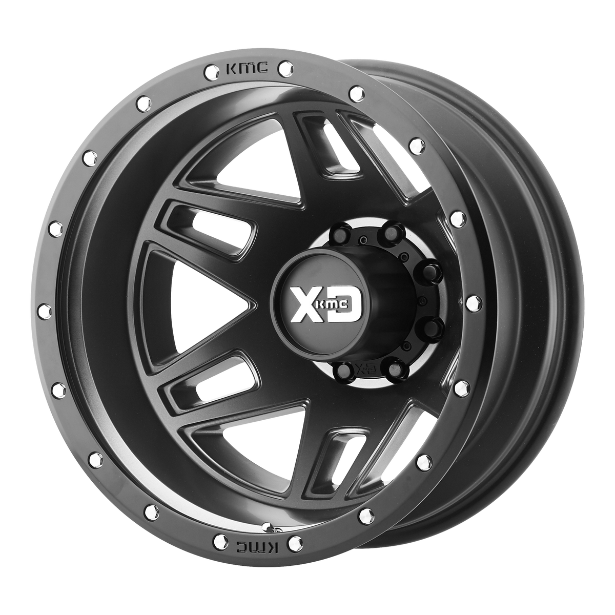 20x8.25 XD XD130 MACHETE DUALLY Rear Sat Blk Wheel 8X200 (-198mm)