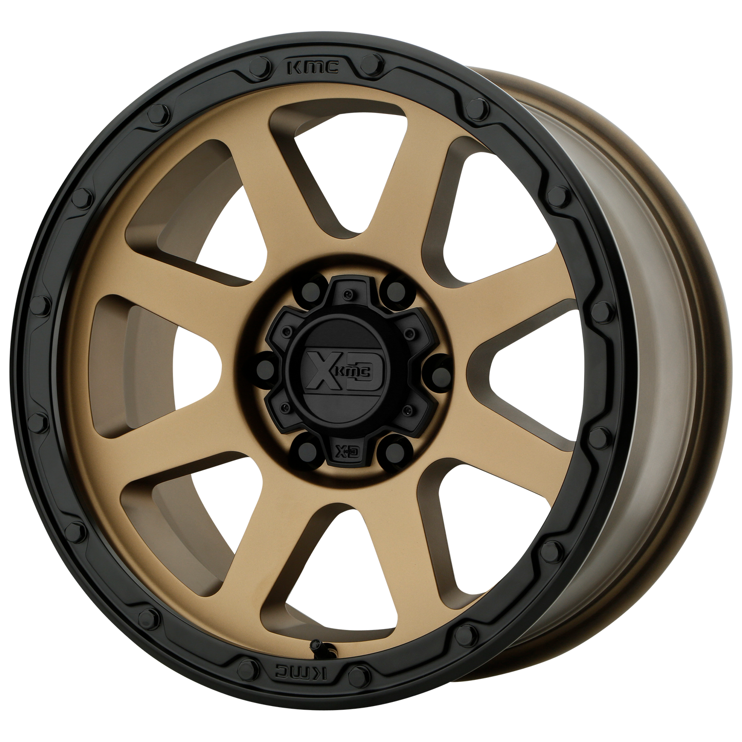 17x8.5 XD XD134 ADDICT 2 Matte Bronze Matte Black Lip Wheel 6x135 (0mm)
