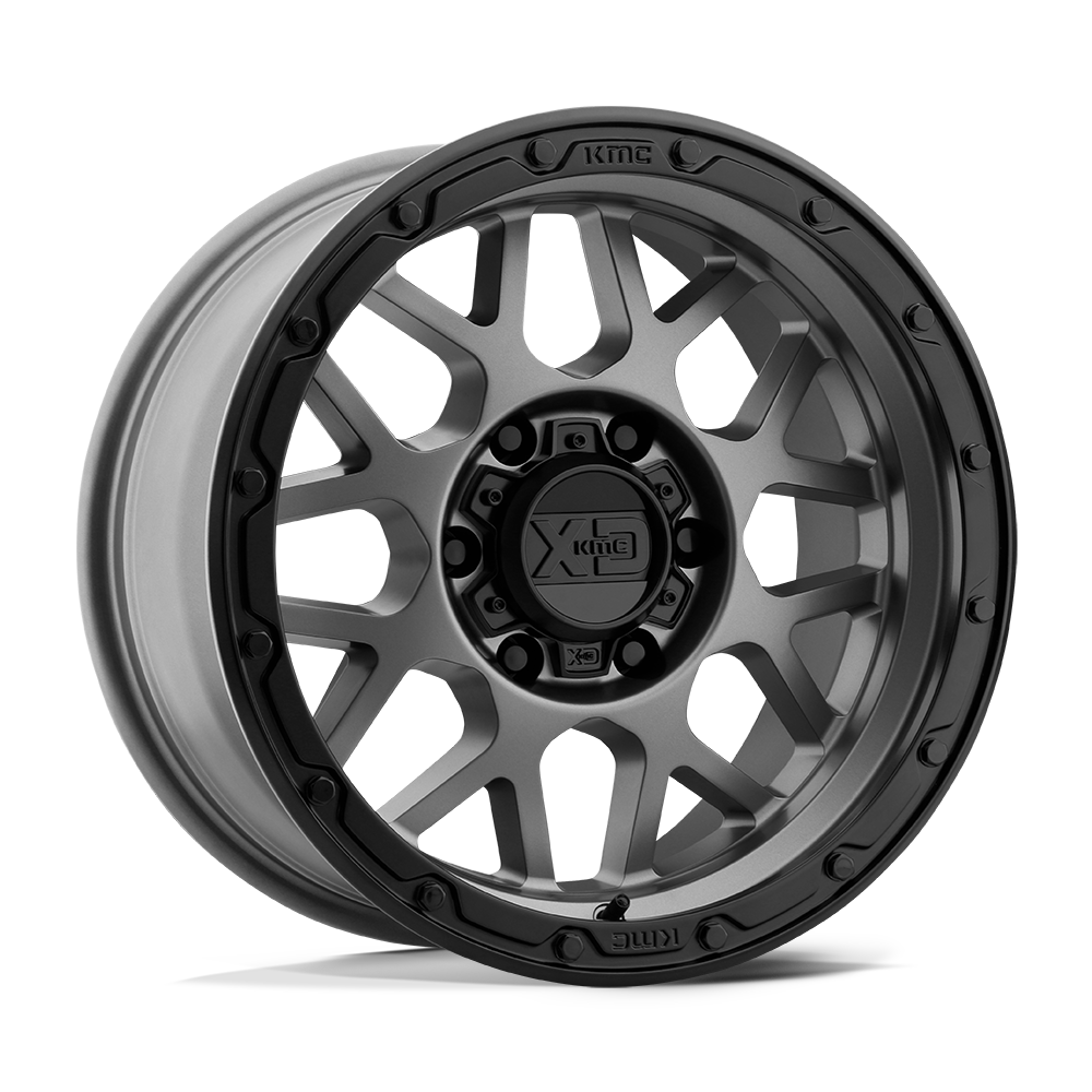 18x8.5 XD XD135 GRENADE OR Matte Gray Matte Black Lip Wheel 5x150 (0mm)