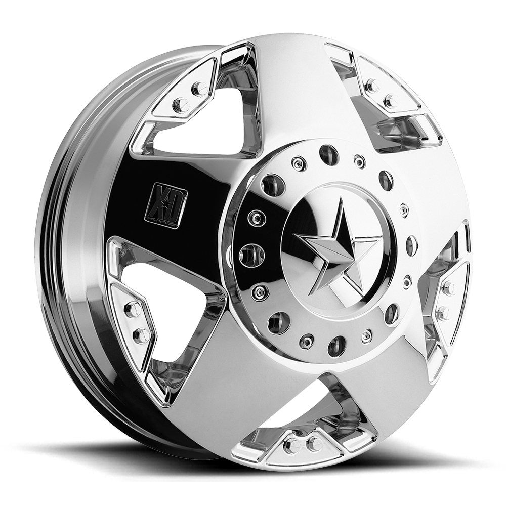 17x6 XD Series XD775 Rockstar Dually Front Chrome - Front Wheel 8x6.5 (111mm)