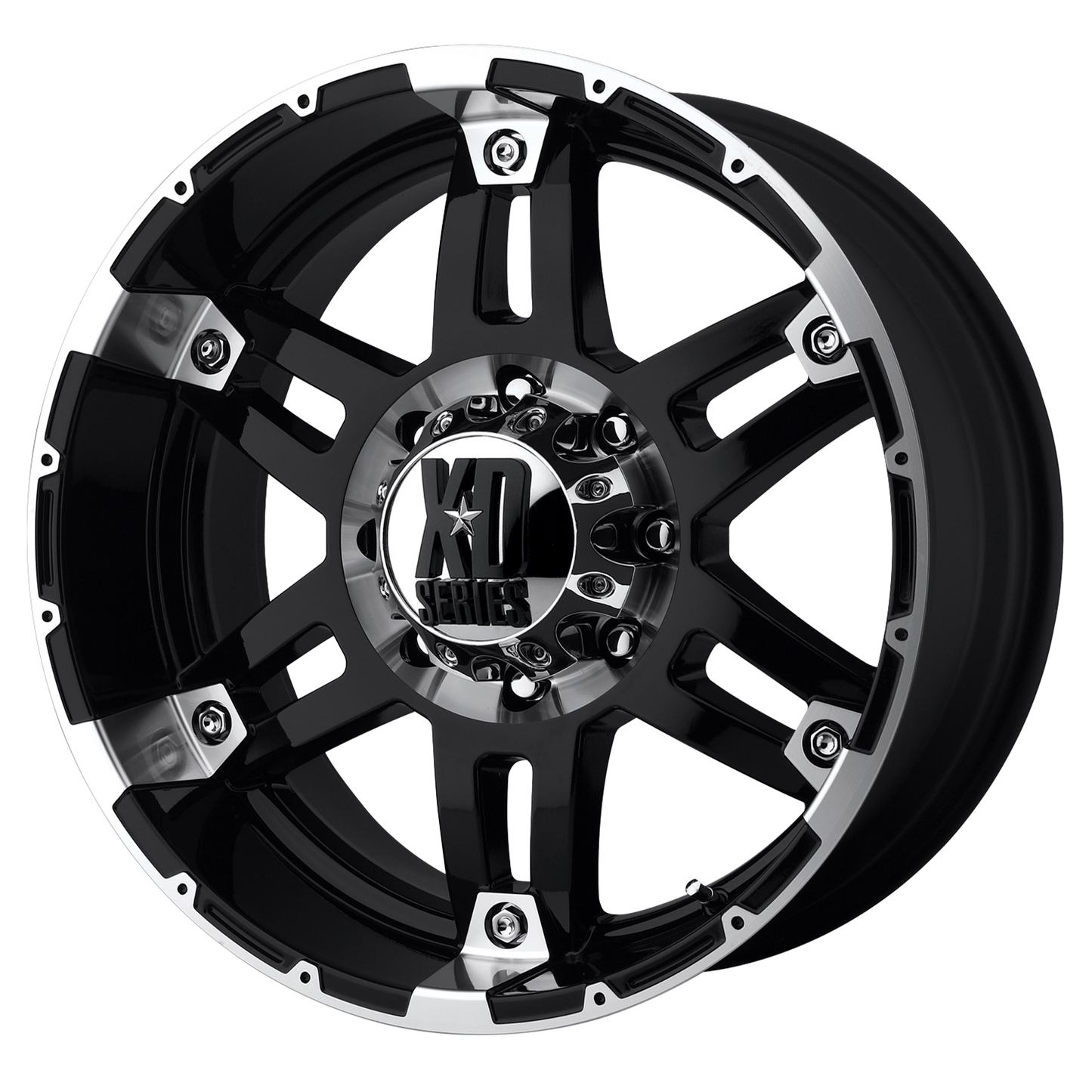 20x9 XD Series XD797 Black Machined Wheel 8x6.5 (-12mm)