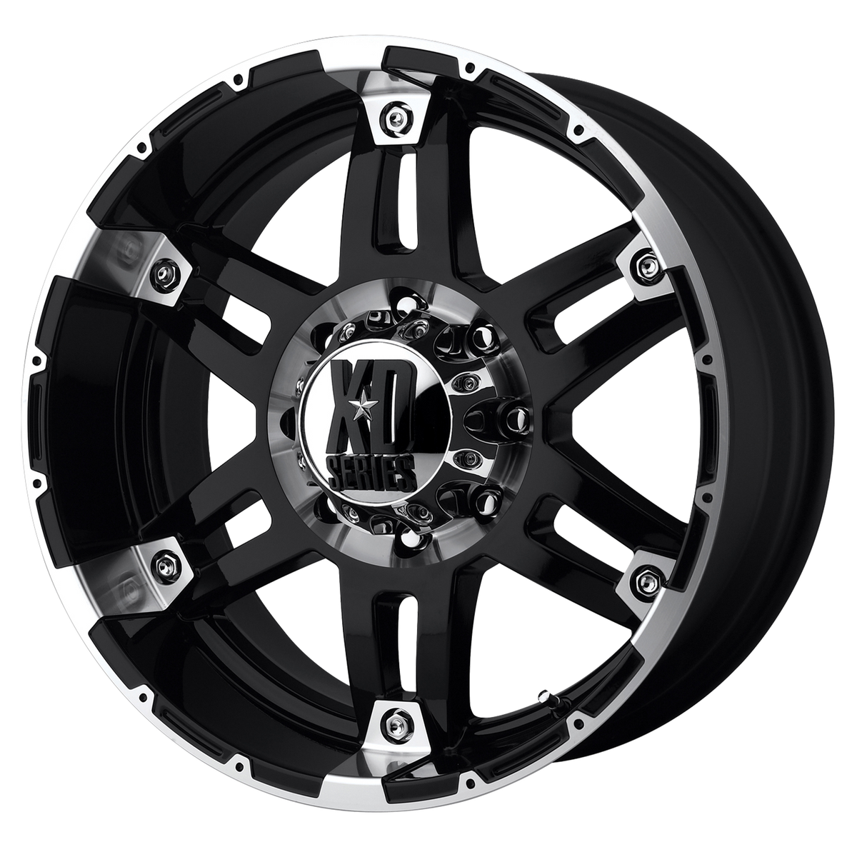 18x9 XD Series XD797 Spy Gloss Black Machined Wheel 8x170 (-12mm)