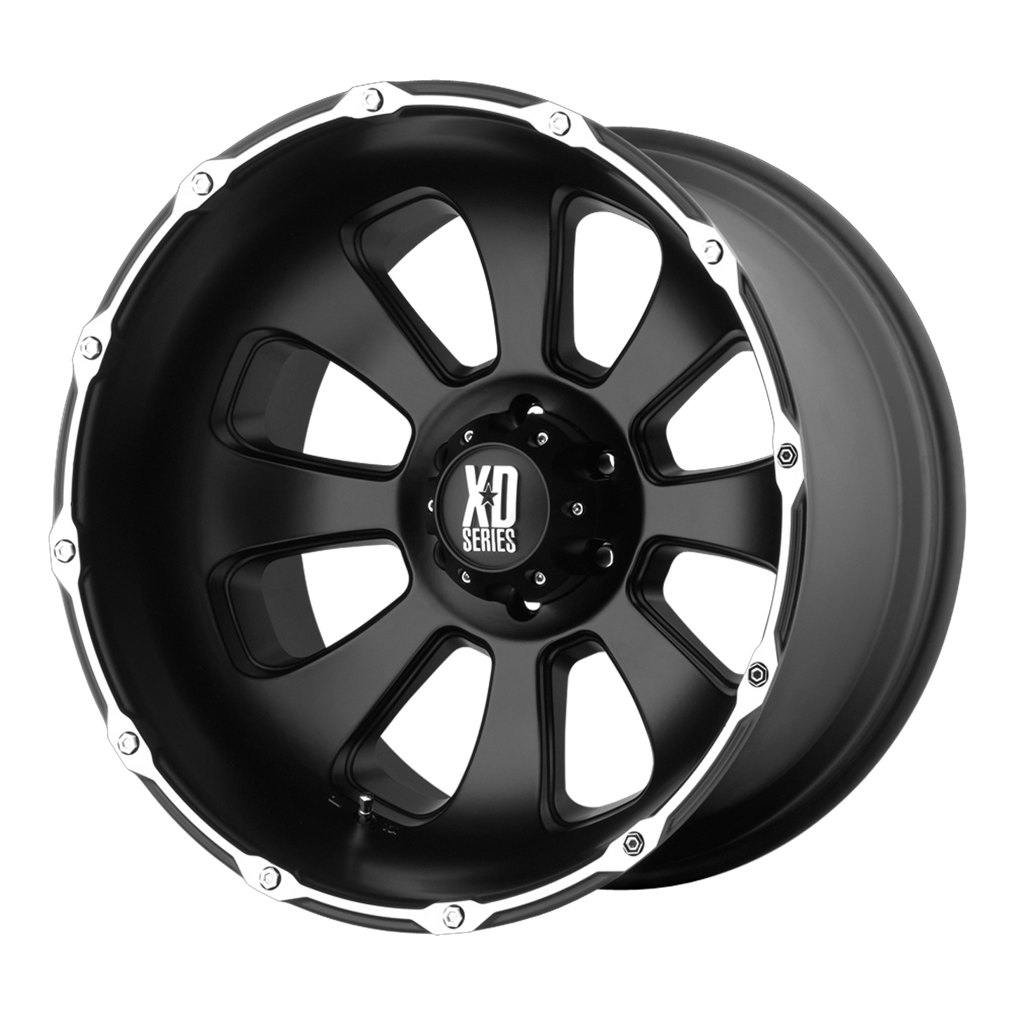 20x9 XD Series XD799 Matte Black W/Machined Face Wheel 5x4.5 (-12mm)