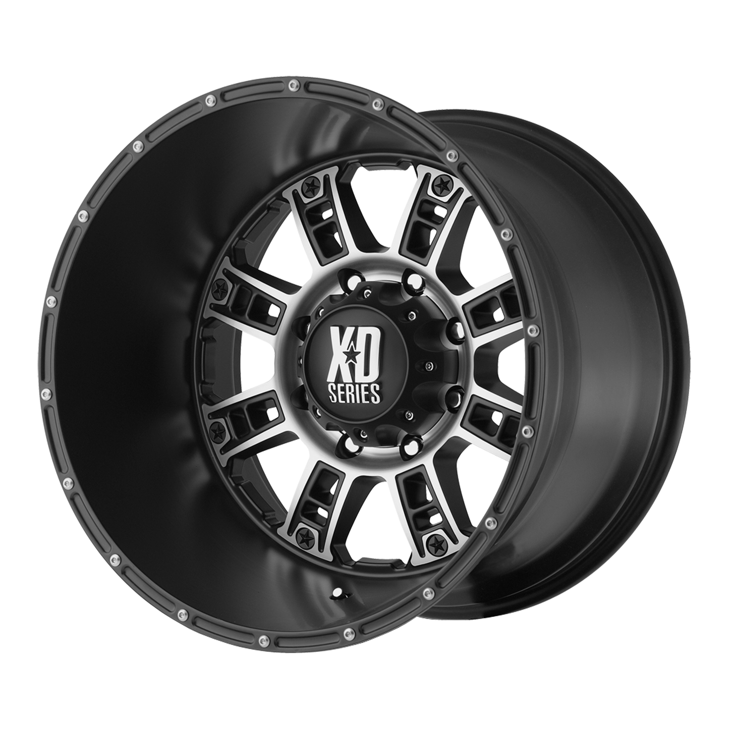 18x9 XD Series XD809 Matte Black Machined Wheel 5x5 (-12mm)