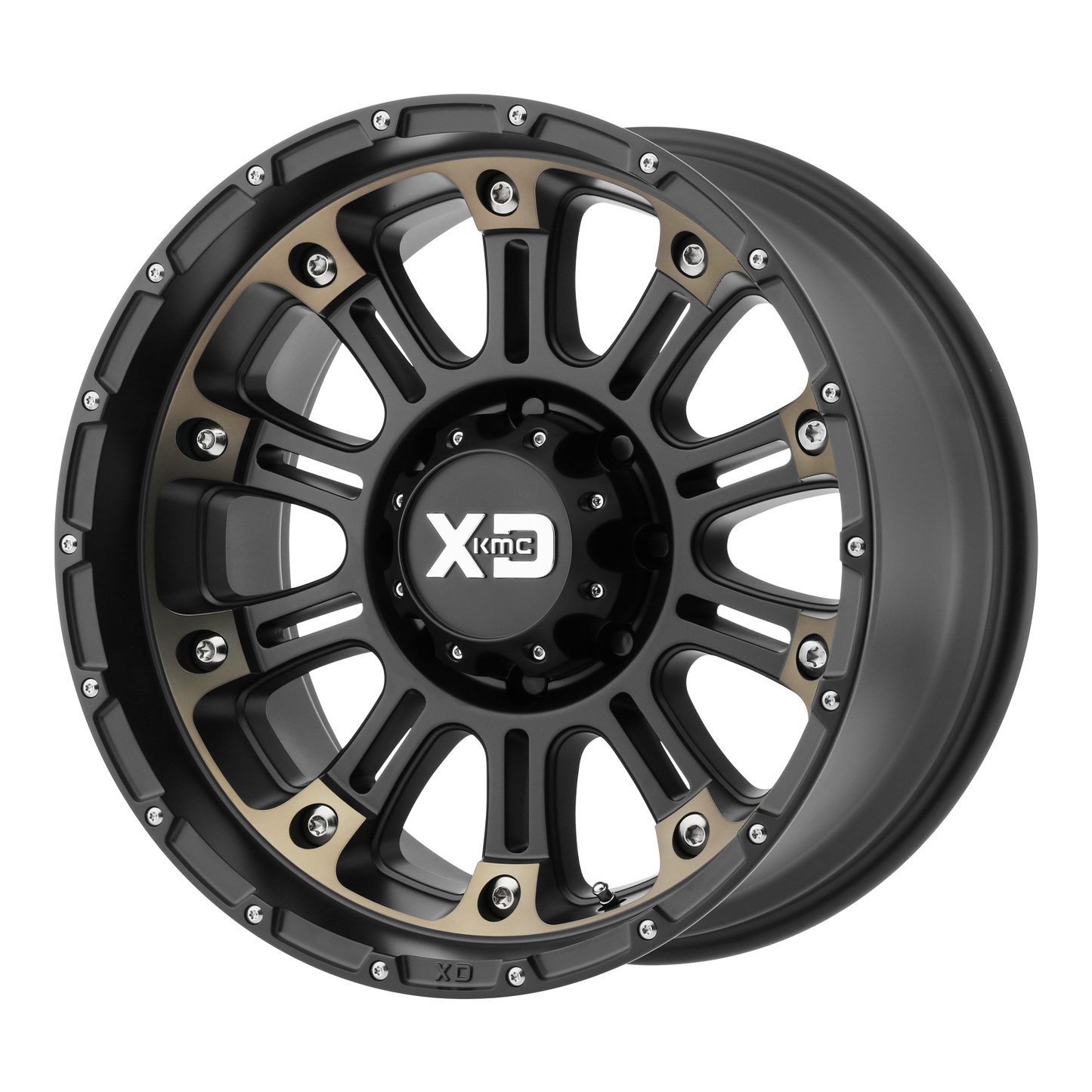 20x14 XD XD829 HOSS II Satin Black Machined Dark Tint Wheel 5x5 (-76mm)