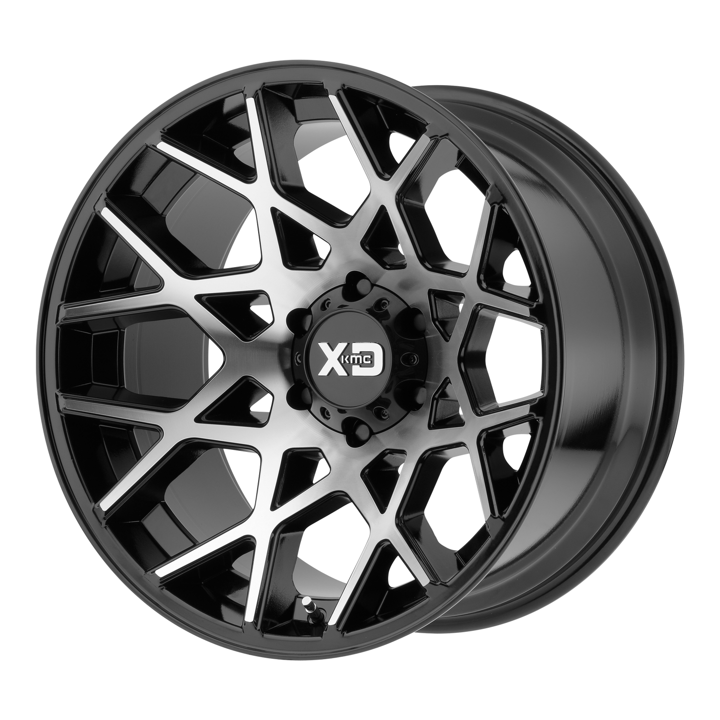 22x12 XD XD831 CHOPSTIX Gloss Black Machined Wheel 8X6.5 (-44mm)