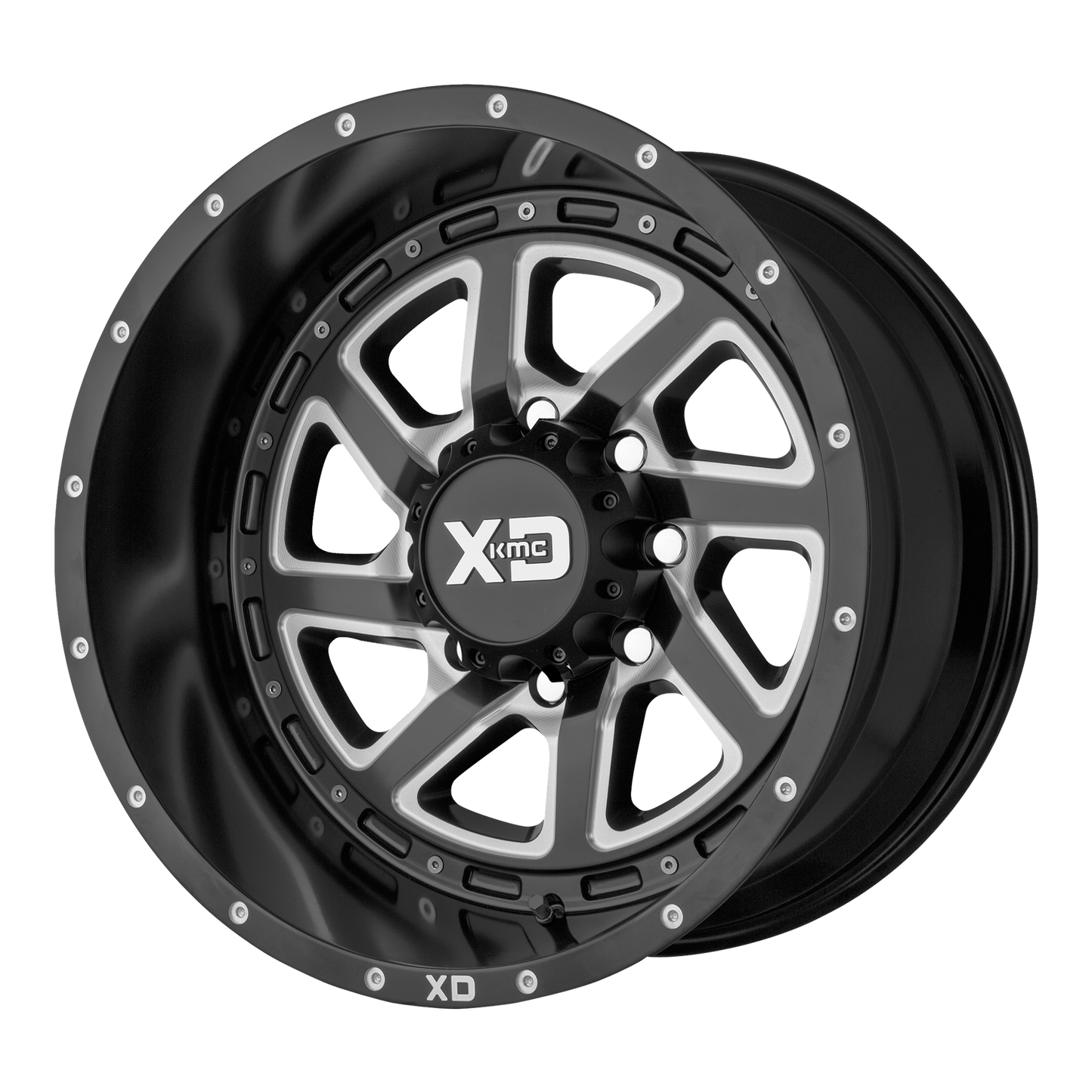 20x9 XD XD833 RECOIL Satin Black Milled With Reversible Ring Wheel 6x135 (-12mm)