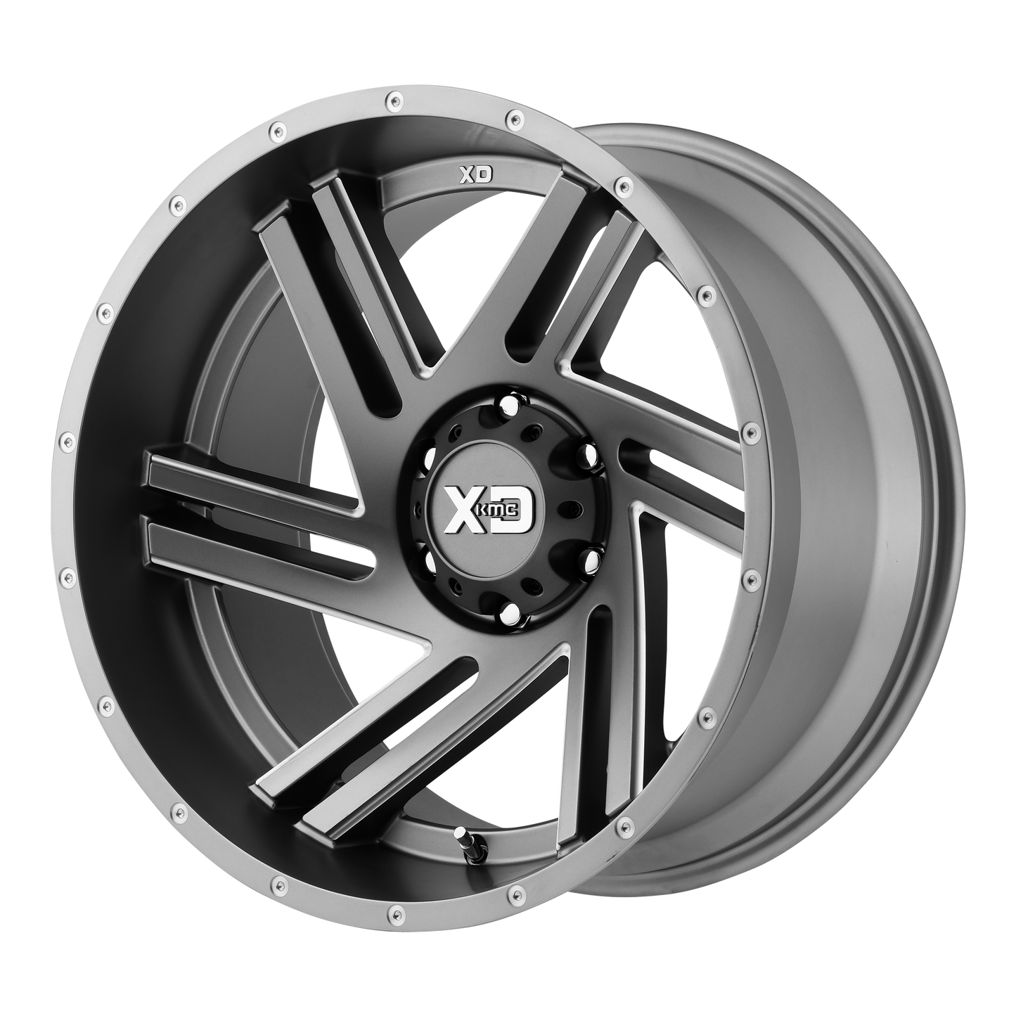 18x9 XD XD835 SWIPE Satin Gray Milled Wheel 8x170 (18mm)