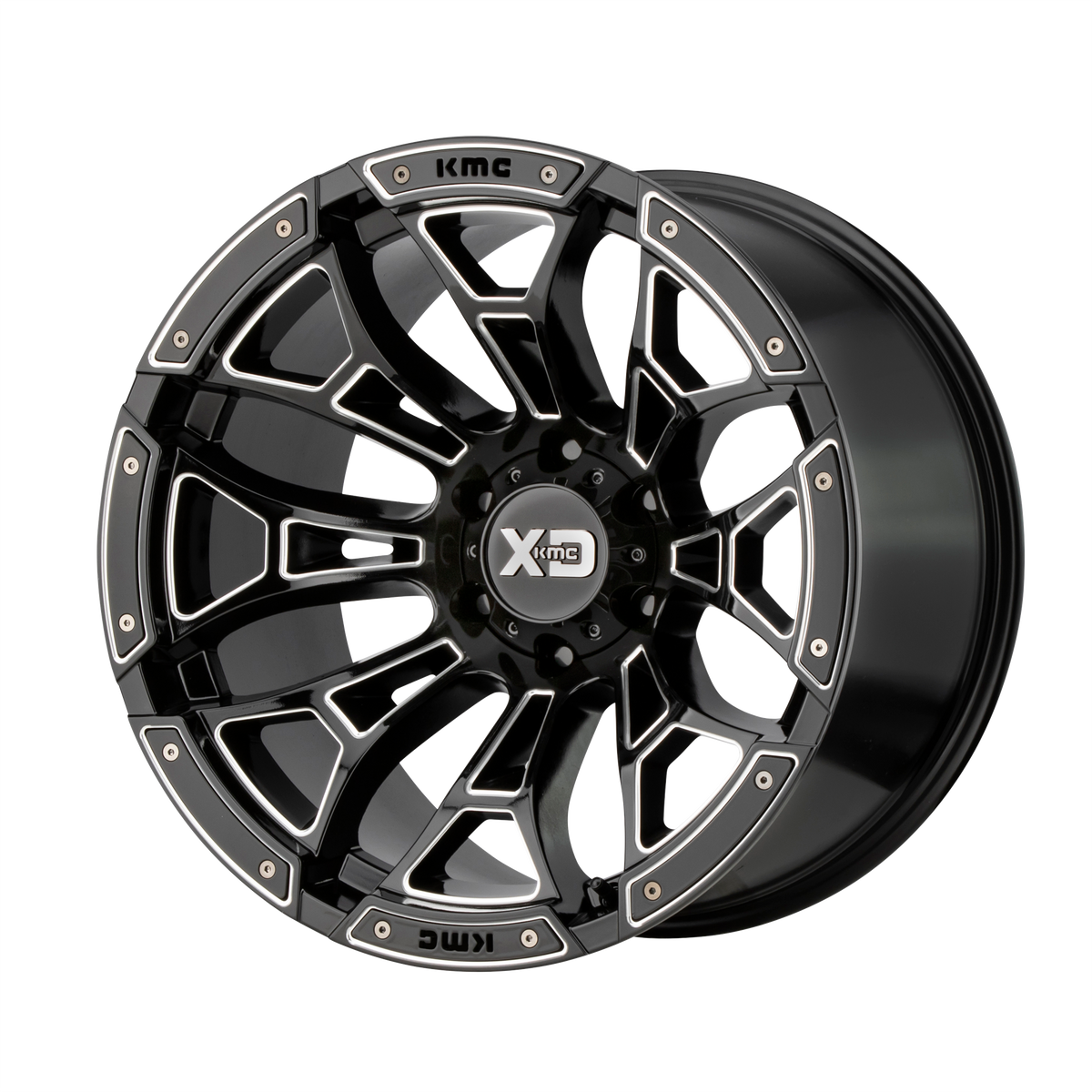 20x10 XD XD841 BONEYARD Gloss Black Milled Wheel 6x135 (-18mm)