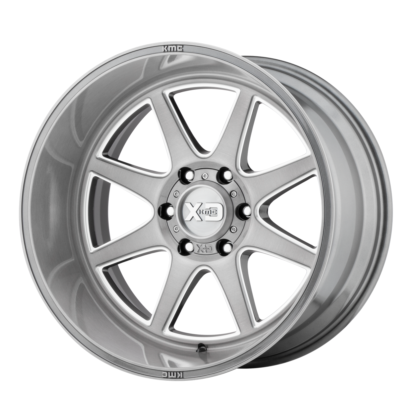 22x10 XD XD844 PIKE Titanium Brushed Milled Wheel 8x180 (-18mm)