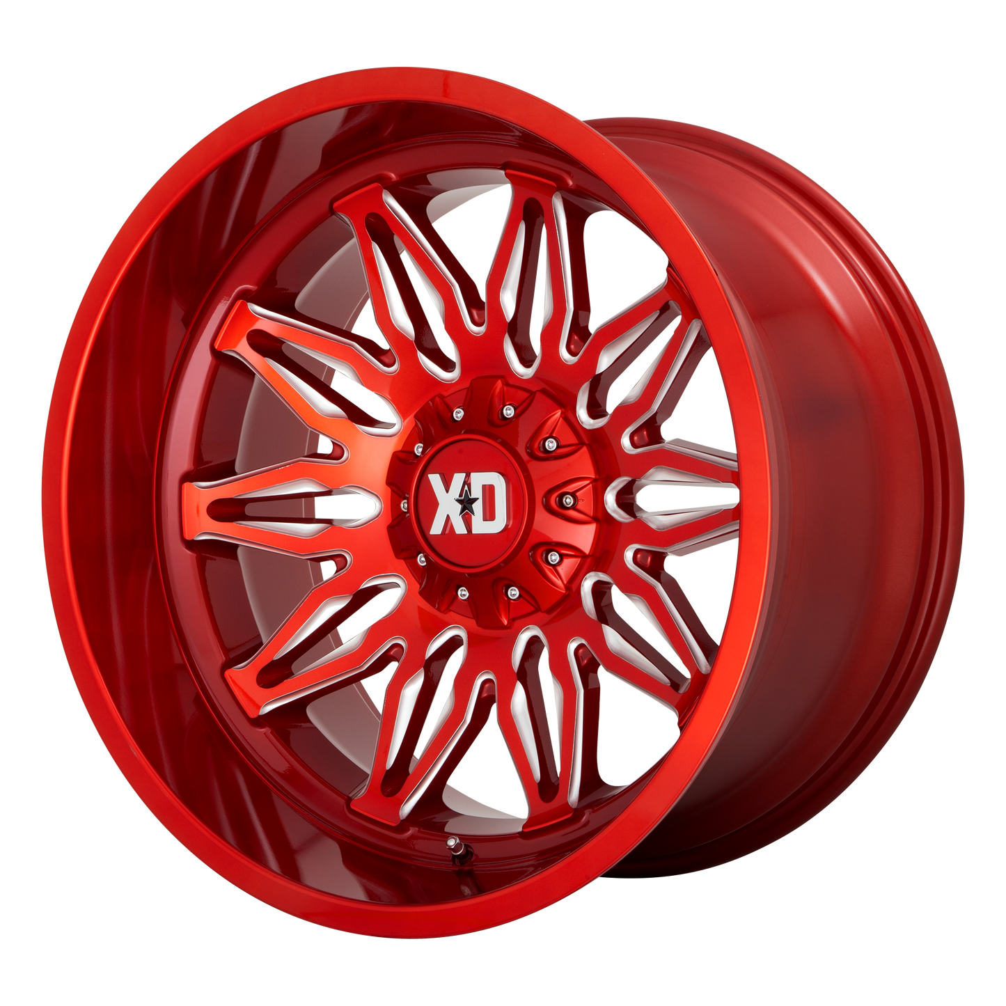 22x10 XD XD859 GUNNER Candy Red Milled Wheel 5x5/5x5.5 (-18mm)