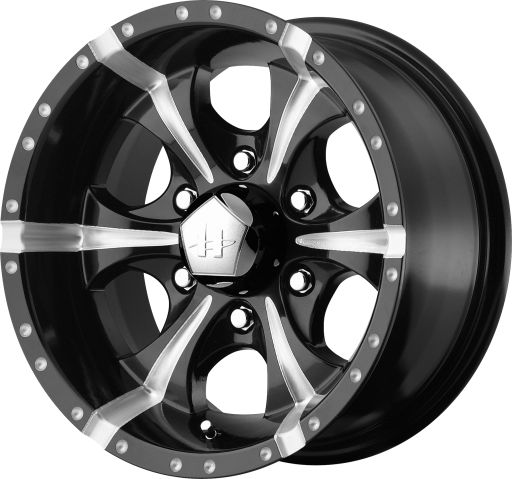 17x9 Helo HE791 Maxx Gloss Black Milled Wheel 5x4.5 (-12mm)