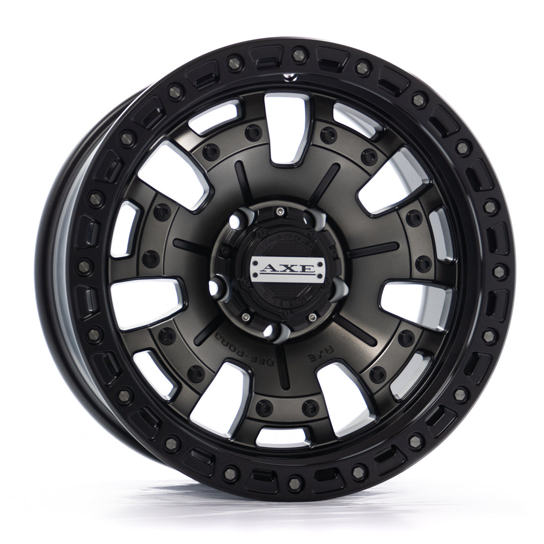 17x9 Axe Helios Black Tinted Wheel 5x5 (15mm)