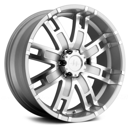 18x9 Helo HE835 Silver Machined Wheel 5x4.5 (18mm)