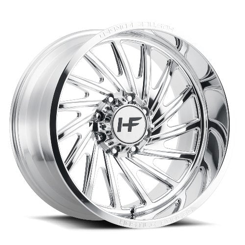 24x14 Hostile HF06 Chaos Polished FORGED RIGHT Wheel 8x6.5 (-76mm)