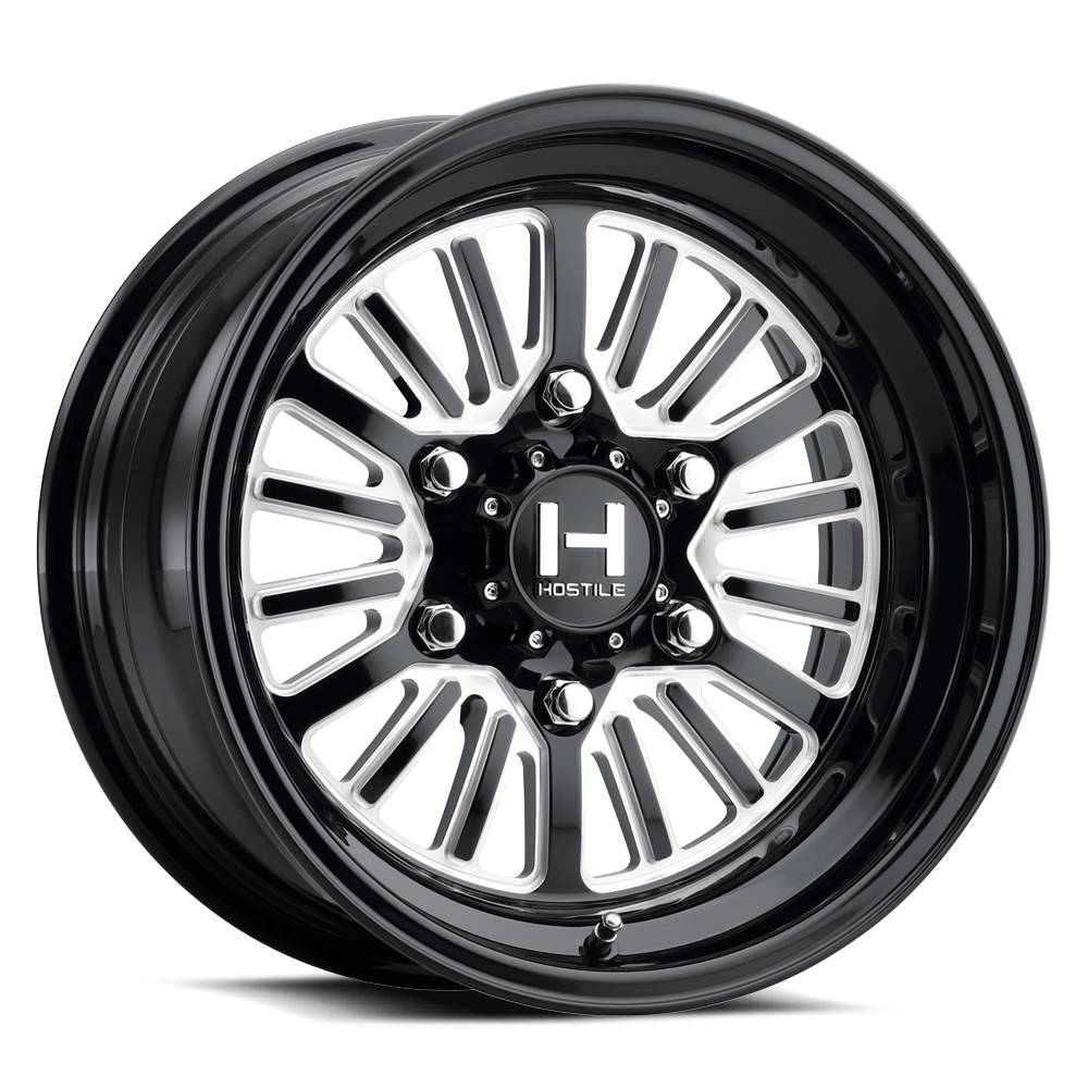 15x12 Hostile HF127 Titan Gloss Black FORGED UTV Wheel 6x5.5 (-38mm)