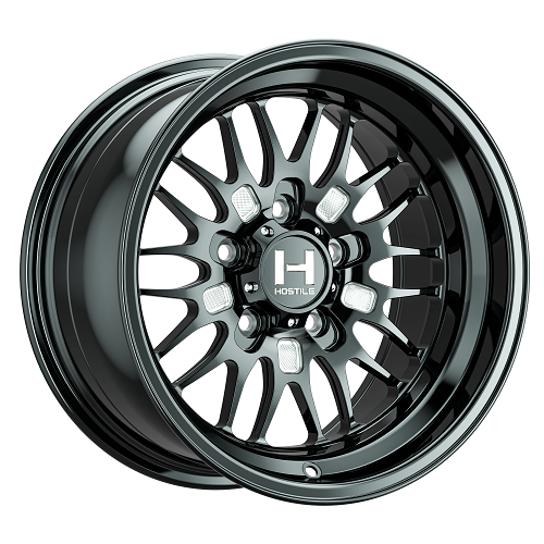 15x7 Hostile UTV HF13 Outlaw Blade Cut (Black Milled) FORGED Wheel 5x4.5 (13mm)