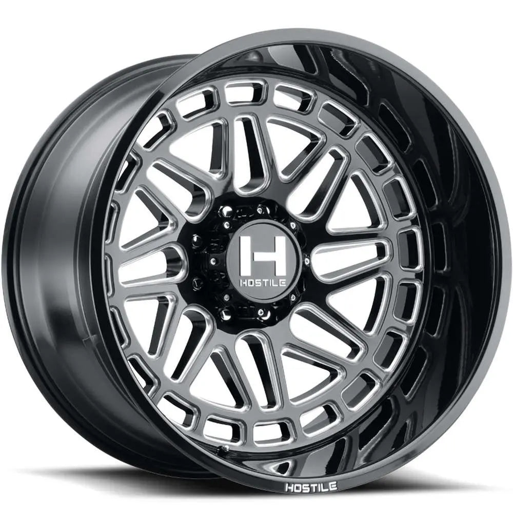 20x9 Hostile H122 Reaper Blade Cut (Black Milled) Wheel 5x150 (0mm)