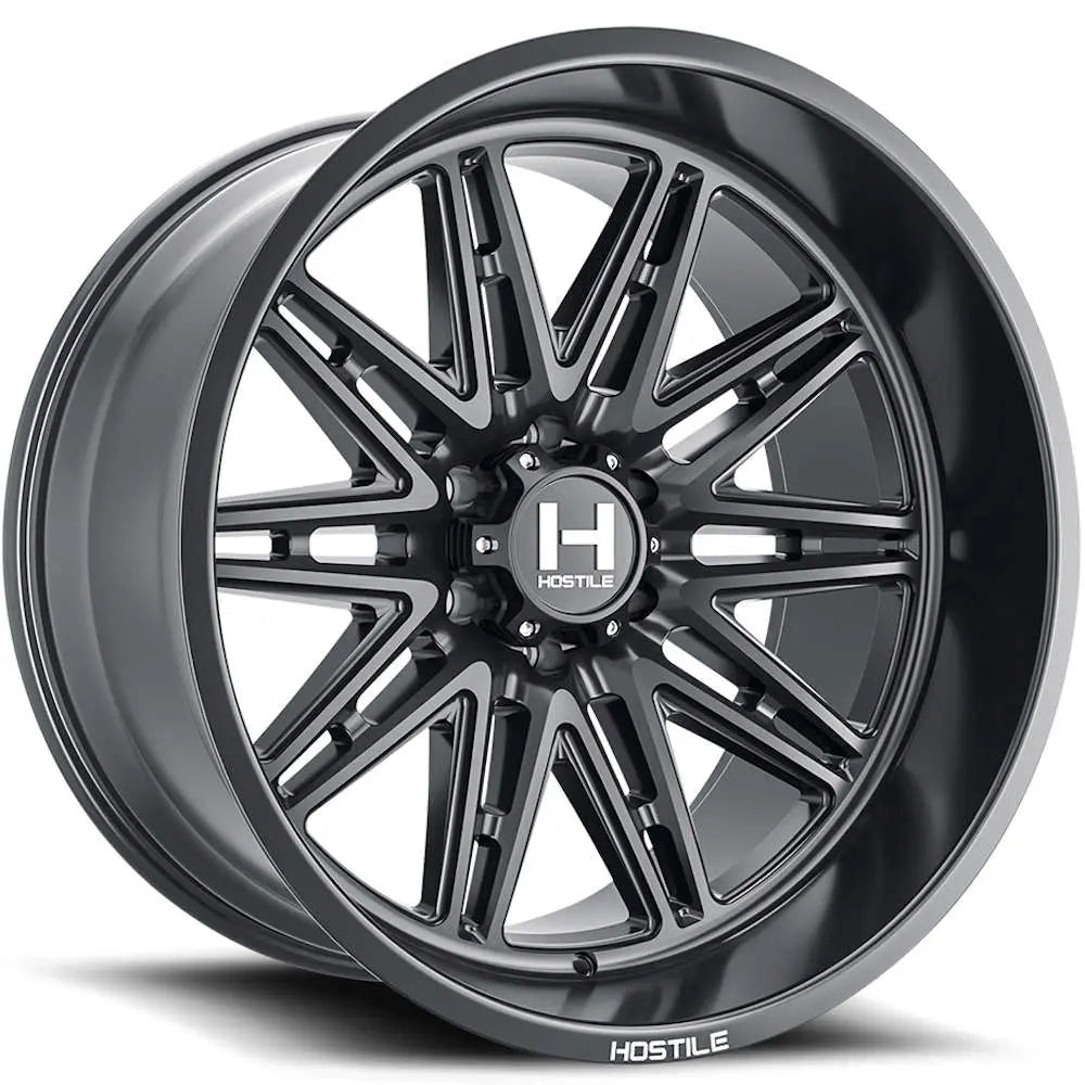 20x9 Hostile H126 Maniac Asphalt (Satin Black) Wheel 6x5.5 (12mm)