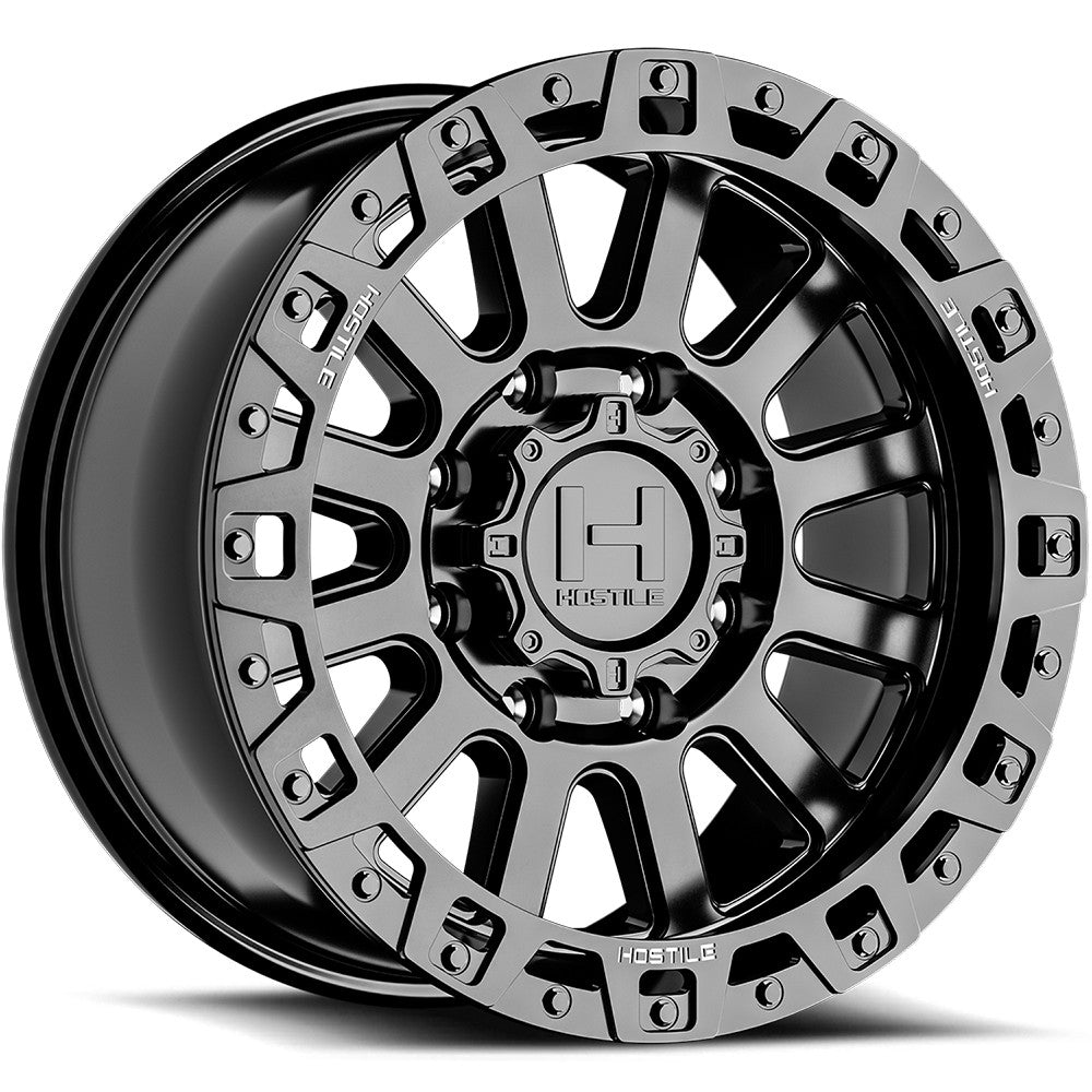 18x9 Hostile H139 Dominator Asphalt Wheel 8x170 (12mm)