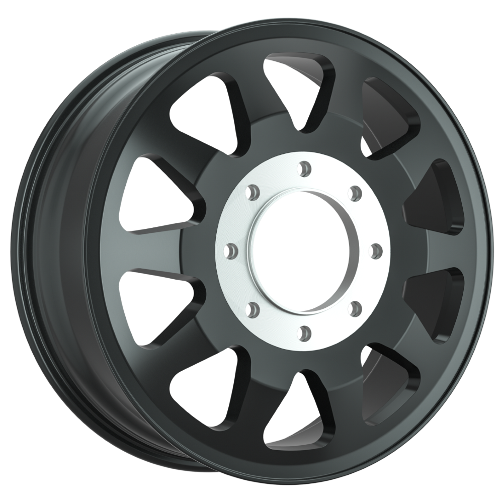20x8.25 Hostile H400 Dually Inner Asphalt (Black) Wheel 8x200 (115mm)