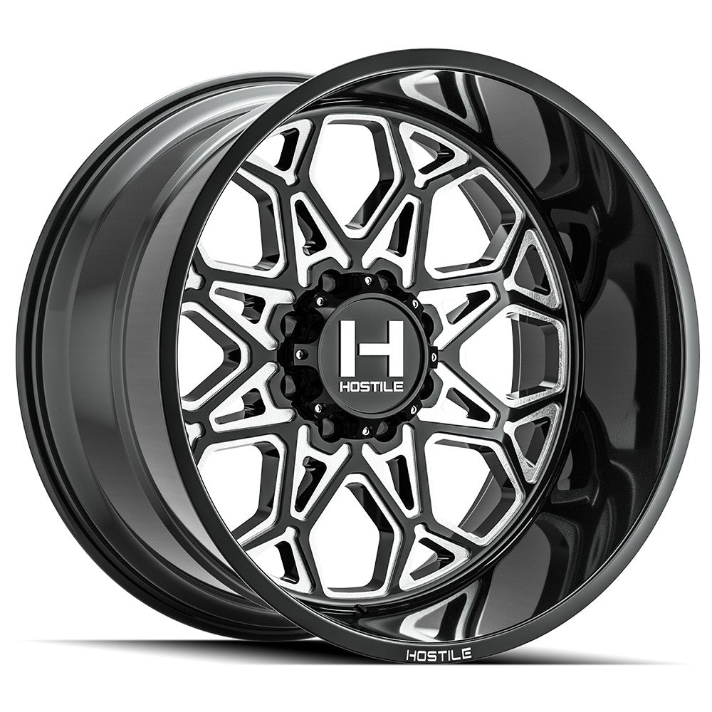 20x9 Hostile H132 Anvil Blade Cut (Black Milled) Wheel 8x170 (0mm)
