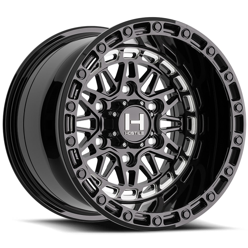 15x10 Hostile UTV H150 Apex Blade Cut (Black Milled) Wheel 6x5.5 (0mm)
