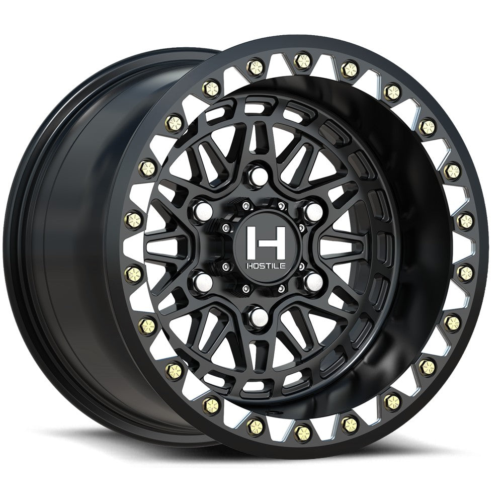 15x7 Hostile UTV H350 Apex Asphalt (Satin) UTV BEADLOCK Wheel 6x5.5 (13mm)