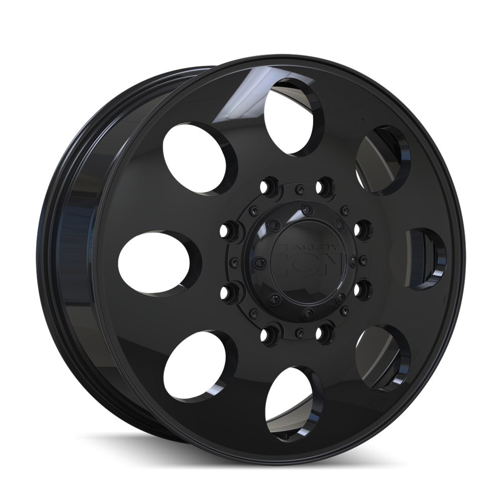20x8.25 Ion 167 Gloss Black DUALLY FRONT Wheel 8x6.5 (115mm)