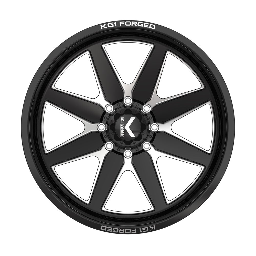 22x12 KG1 Forged KC001 Stella Gloss Black Milled FORGED Wheel 6x135 (-44mm)