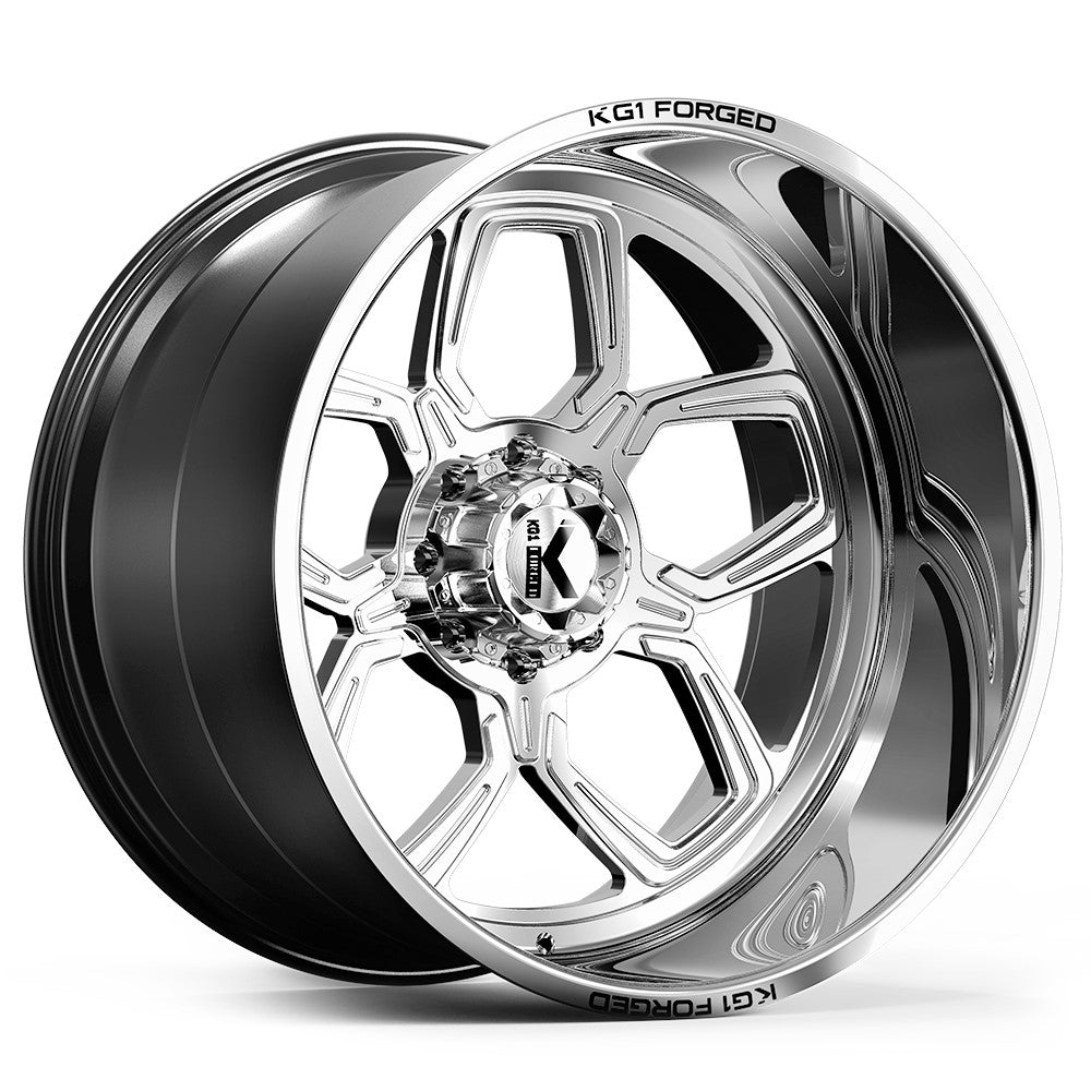 24x14 KG1 Forged KC016 Gear-5 Polished FORGED Wheel Blank (-76mm)