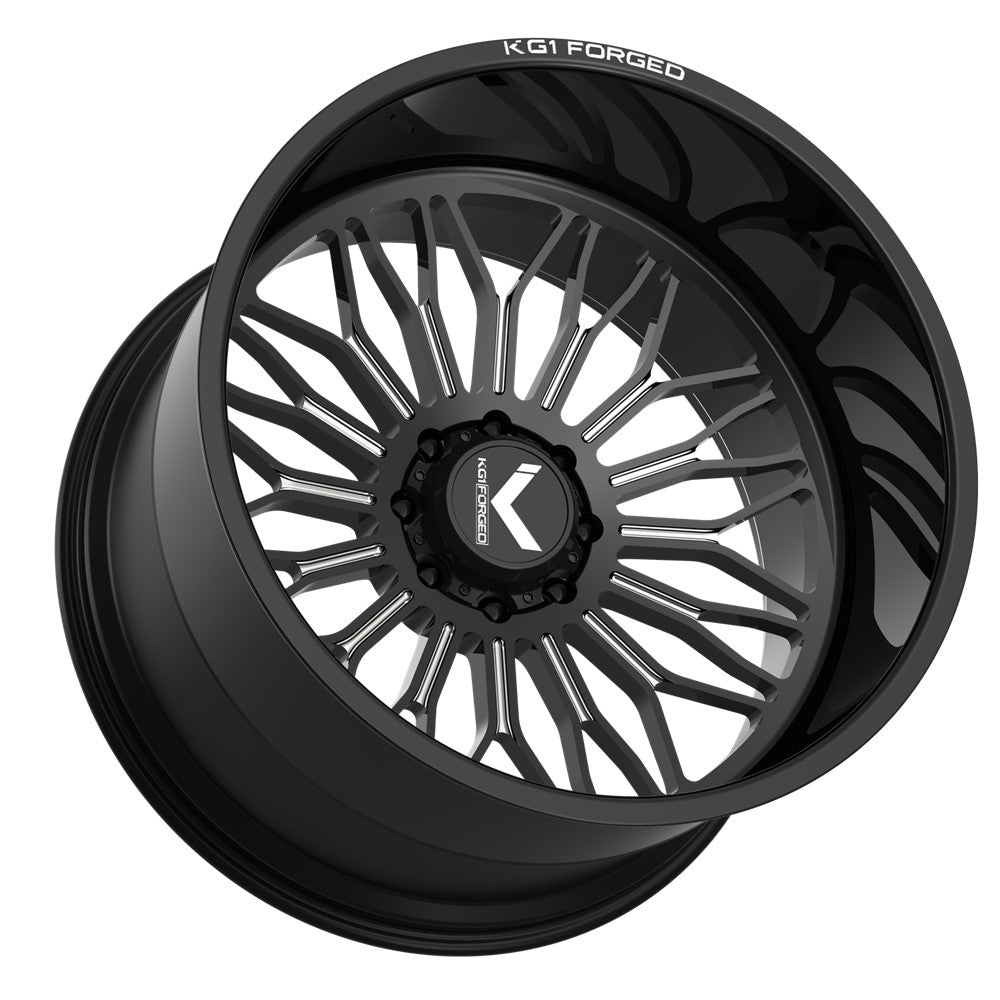 24x14 KG1 KC023 Legion Gloss Black Premium Milled FORGED Wheel Blank (-76mm)
