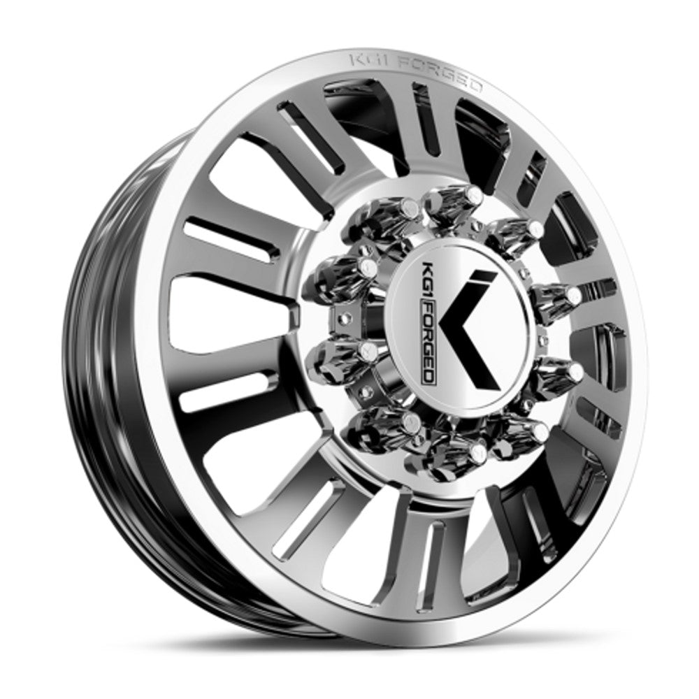 26x8.25 KG1 Forged KD004 Duel Polished DUALLY FRONT Wheel 10x285 (146mm)