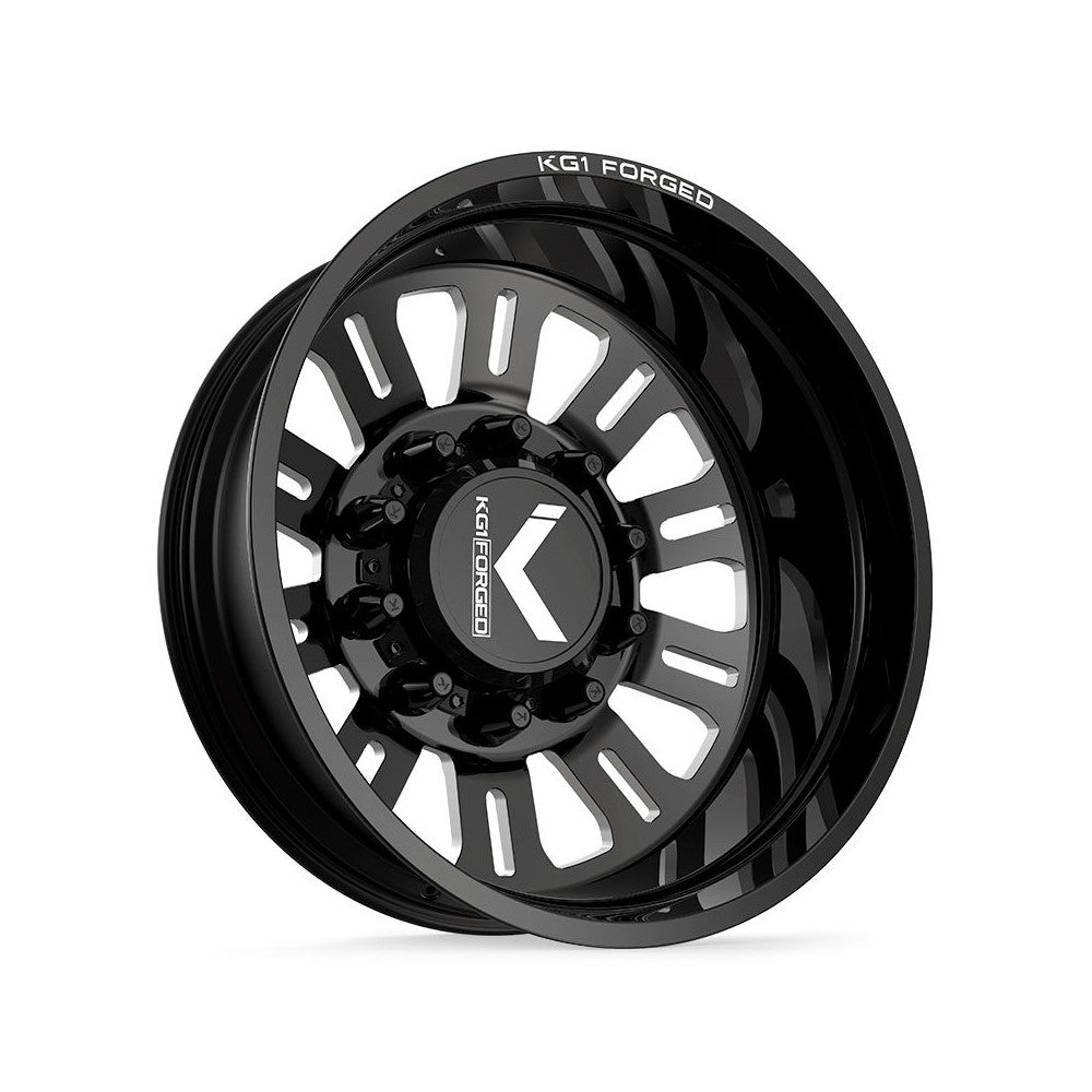 24x8.25 KG1 Forged KD004 Duel DUALLY REAR/INNER Black Wheel 10x285 (146/168mm)