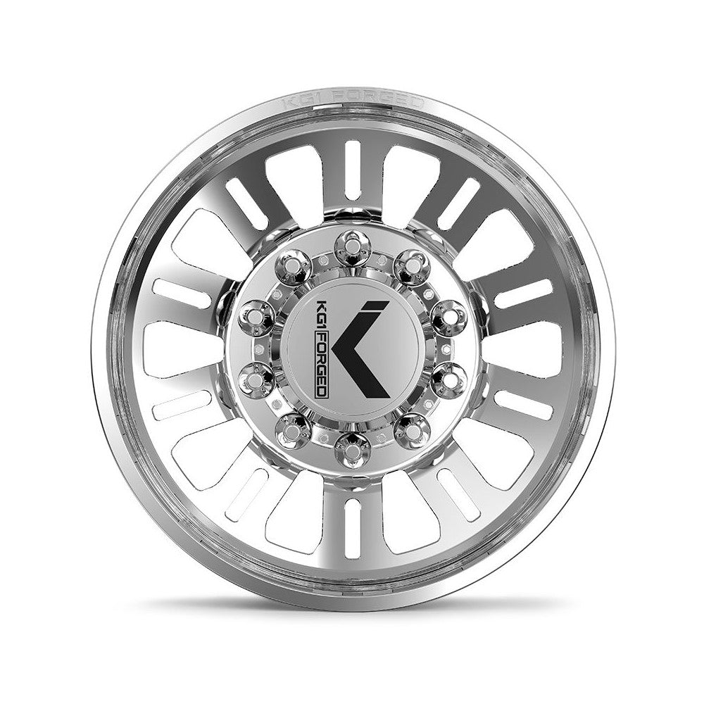 26x8.25 KG1 Forged KD004 Duel DUALLY REAR/INNER Polished Wheel 10x285 (146mm)