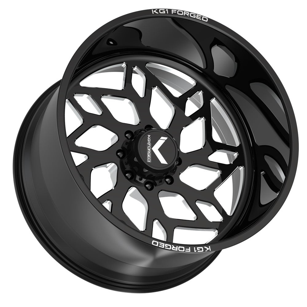 26x14 KG1 KF021 Kreator RIGHT DIRECTIONAL Black FORGED Wheel Blank (-76mm)