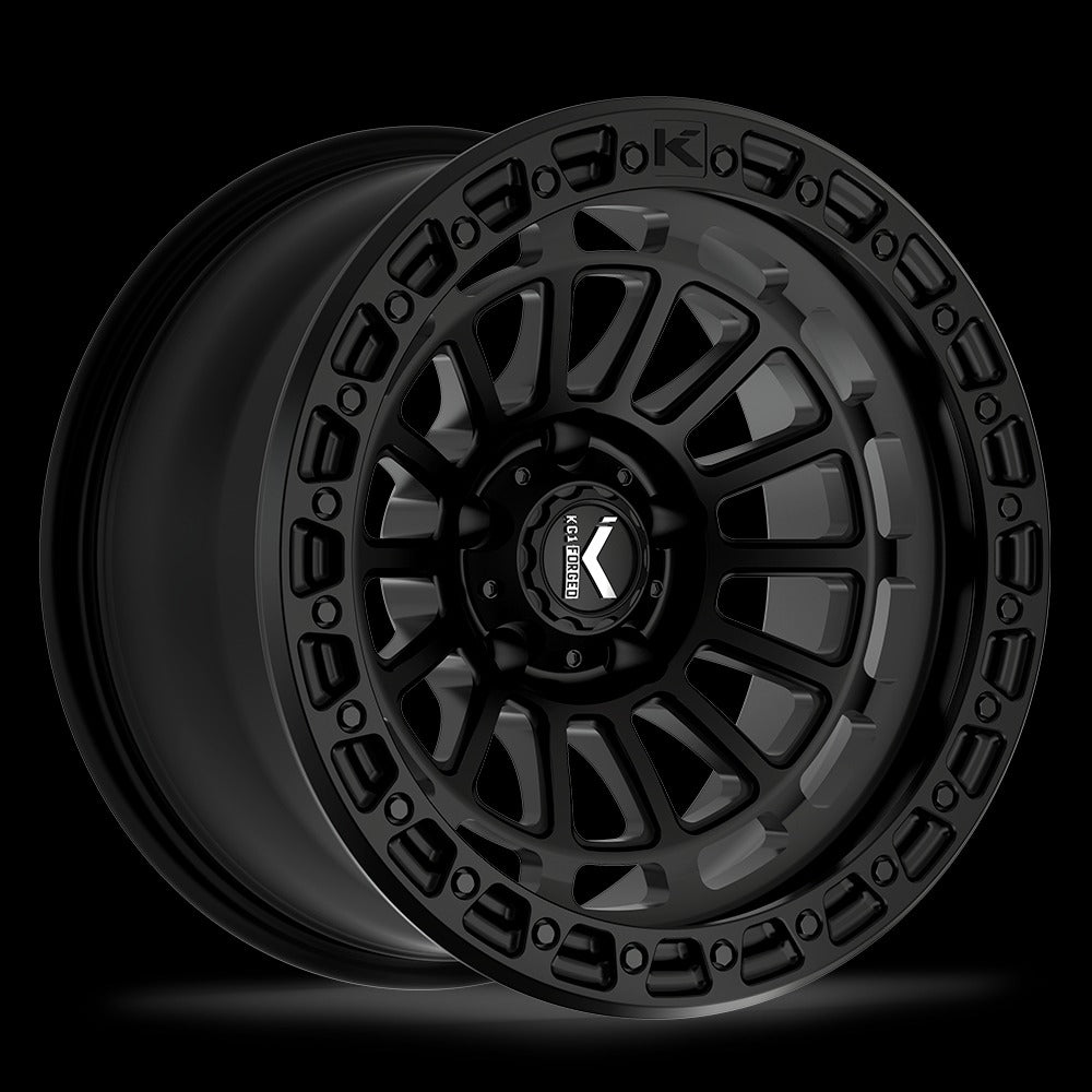 17x9 KG1 Forged KO620E Lifter Matte Black Wheel 5x5 (-12mm)