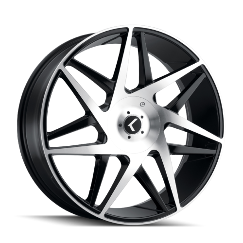 22x9.5 Kraze Phase Black/Machined Wheel 6x135/6x5.5 (30mm)
