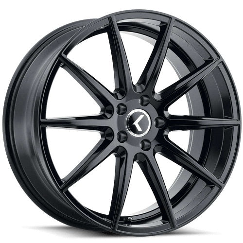 18x8 Kraze Cosmos Gloss Black Wheel 5x112 (40mm)