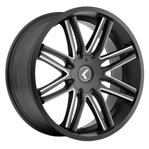 20x8.5 Kraze Cray Black/Milled Wheel 5x115/5x120 (20mm)