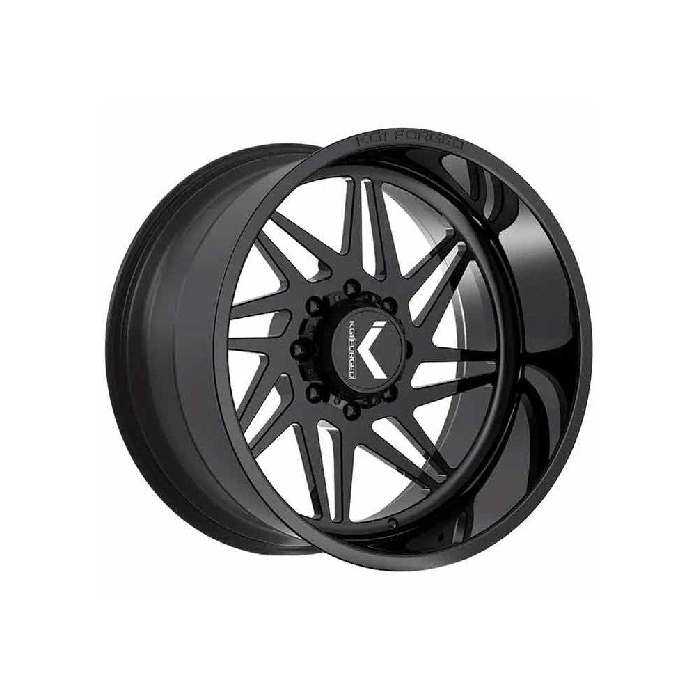 20x10 KG1 KT029 Dyno Gloss Black RIGHT DIRECTIONAL FORGED Wheel 6x5.5 (-18mm)