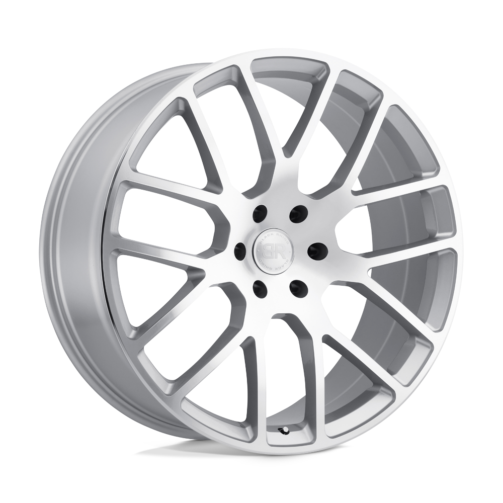 20x9 Black Rhino KUNENE SILVER W/ MIRROR-CUT FACE Wheel 5x5 (30mm)