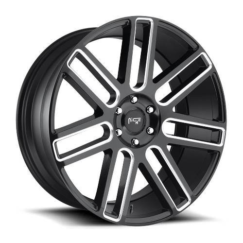 20x9 M096 Niche Elan Matte Black Milled Wheel 6x135 (30mm)