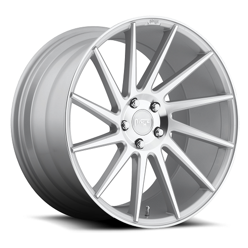 20x10.5 M112 Niche Surge Left Silver Machined Wheel 5x4.5 (45mm)