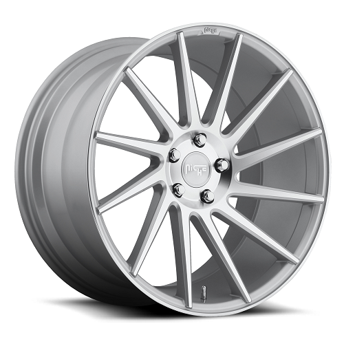 19x8.5 M112 Niche Surge Right Silver Machined Wheel 5x112 (42mm)